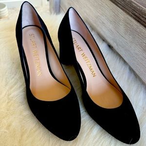 Stuart Weitzman Black Suede Pumps - worn once